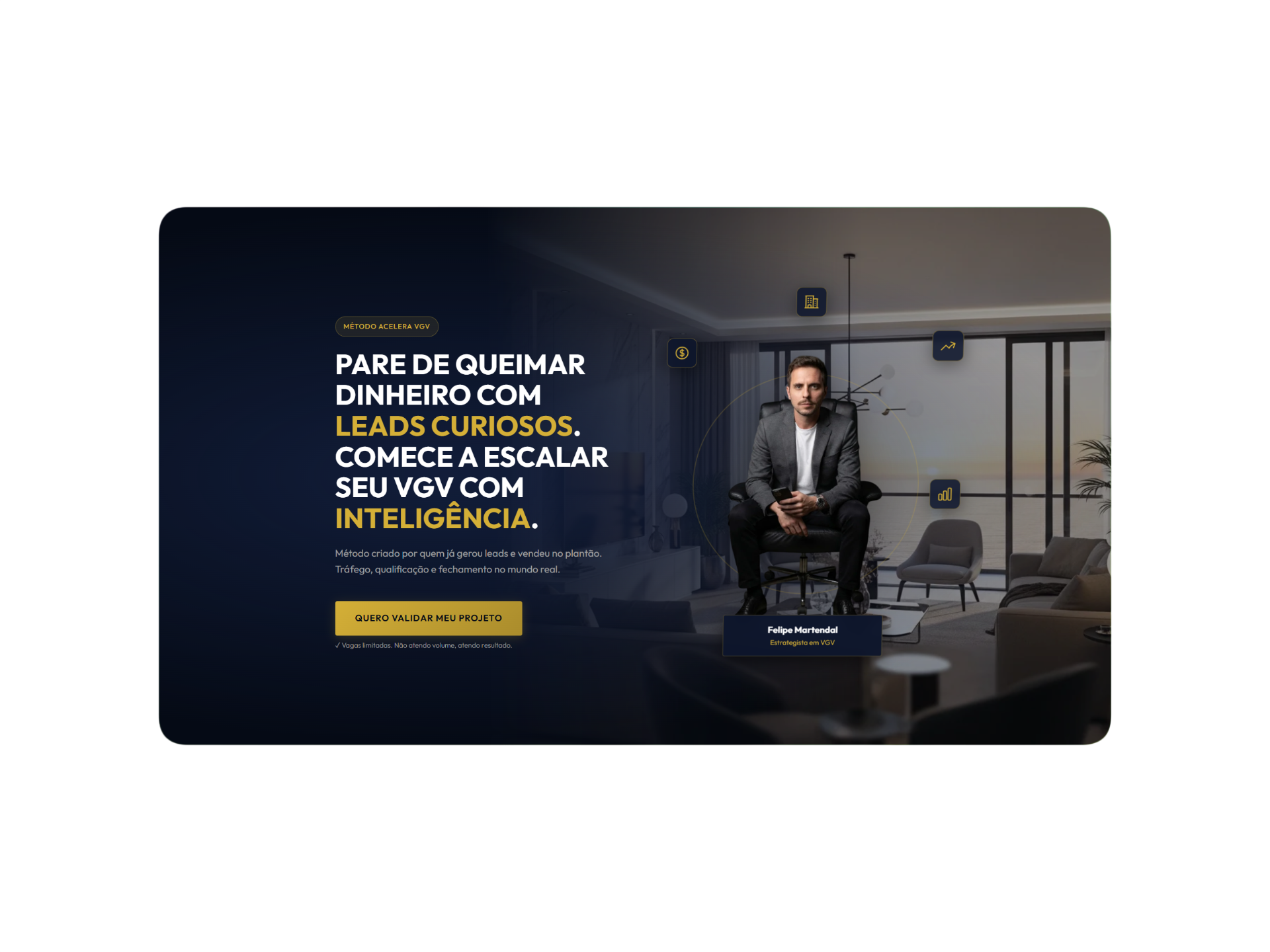 Landing Page Acelera VGV - Felipe Martendal